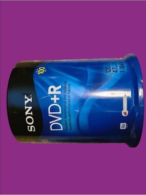 4/$97 Deal! Sony 100 DVD+R 4.7GB 120min Spindle